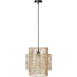 Suspension design en rotin naturel